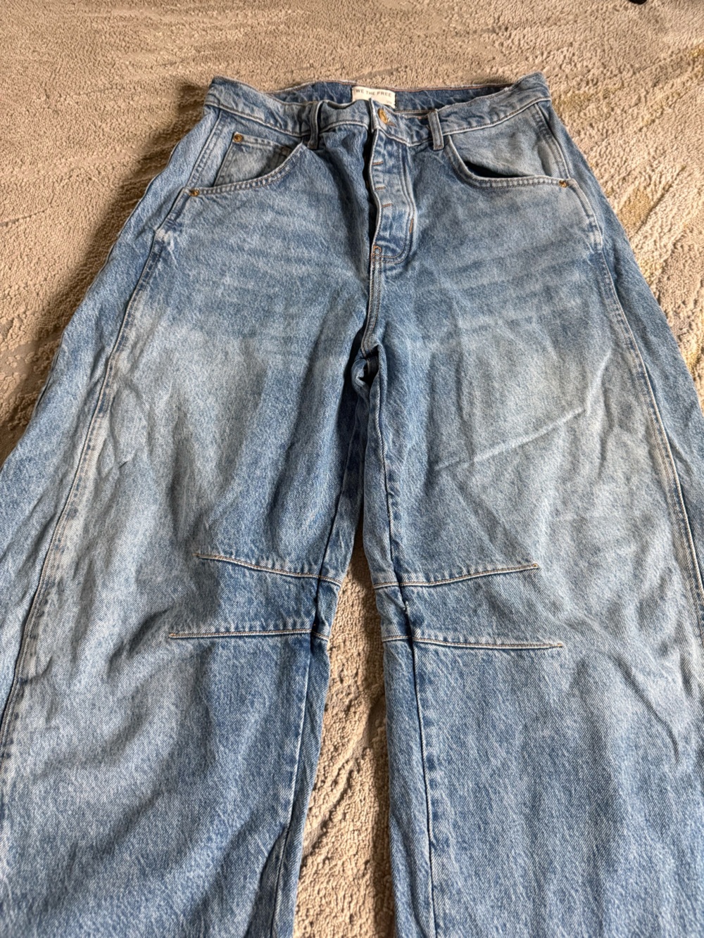 WeThe Free Good Luck Mid Rise Barrel Jeans relaxed slouchy fit 29 - Picture 10 of 15